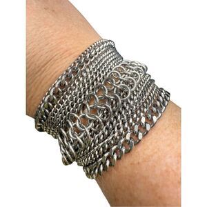 Boutique Handmade Chain Silver Bracelet